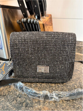 NWT Harris Tweed Glen Appin Of Scotland Womens Tweed Mini Bag Crossbody